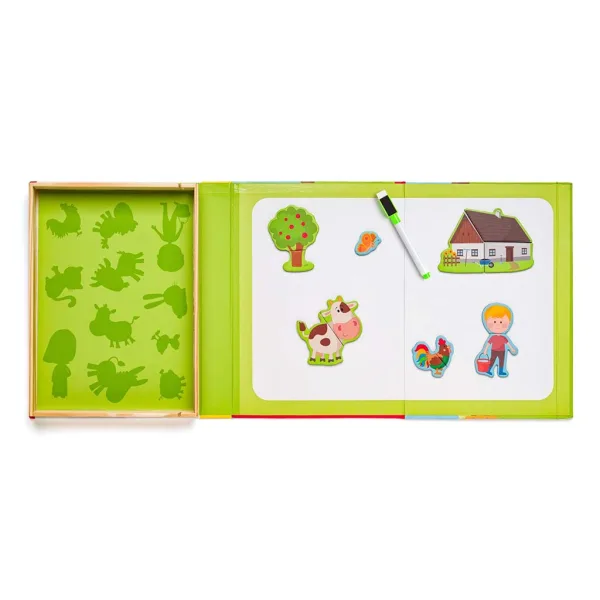 Magnetické puzzle v krabičce - Farma - Woodyland obrázek 3