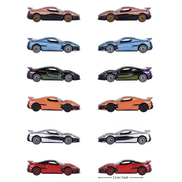 Majorette: Rimac Nevera Edition kovové automodely v různých variantách 1/64 1ks obrázek 4