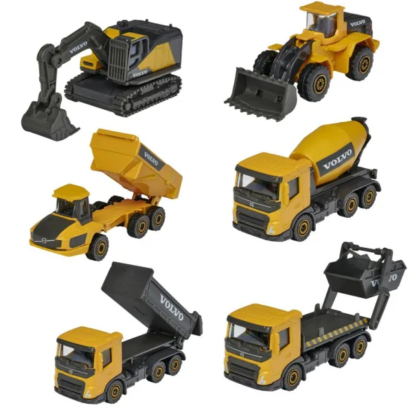 Majorette: Stavební stroje Volvo v různých variantách 1 ks - Simba Toys obrázek 2