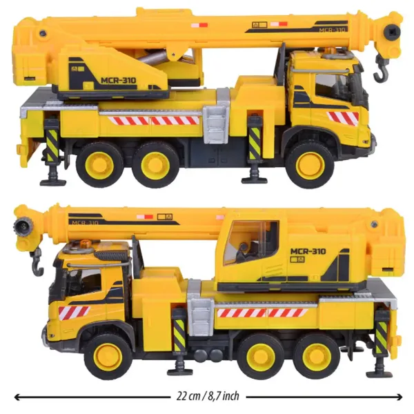 Majorette: Volvo jeřábový nákladní automobil se světlem a zvukem 22 cm - Simba Toys obrázek 2
