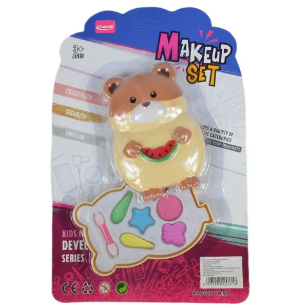 Make Up Set: Paleta make-upu ve tvaru křečka s štětcem obrázek 5