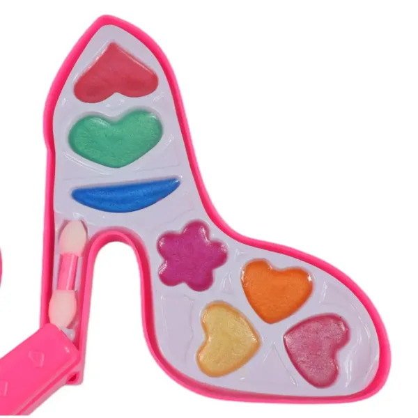Makeup Set: Kosmetická paleta ve tvaru vysokých podpatků s krémovými make-upy obrázek 5