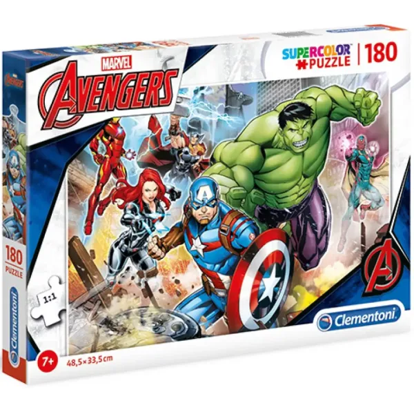 Marvel Avengers Supercolor puzzle 180 dílků - Clementoni obrázek 1