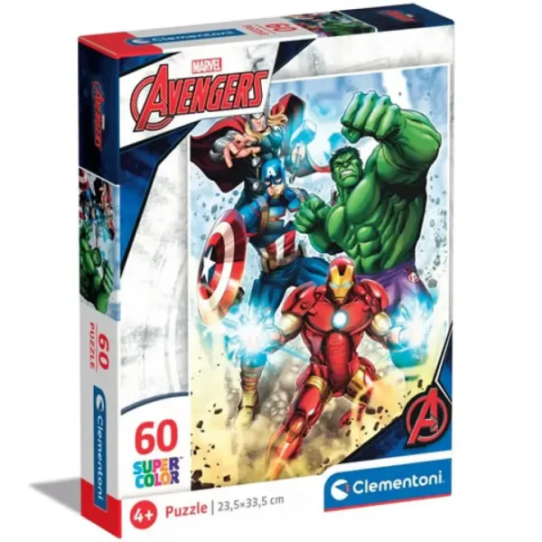 Marvel: Avengers Supercolor puzzle 60 kusů - Clementoni obrázek 1