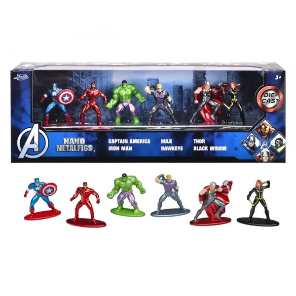 Marvel: Metalfigs Nano Avengers kovová figurka sada 6 ks - Simba Toys obrázek 2