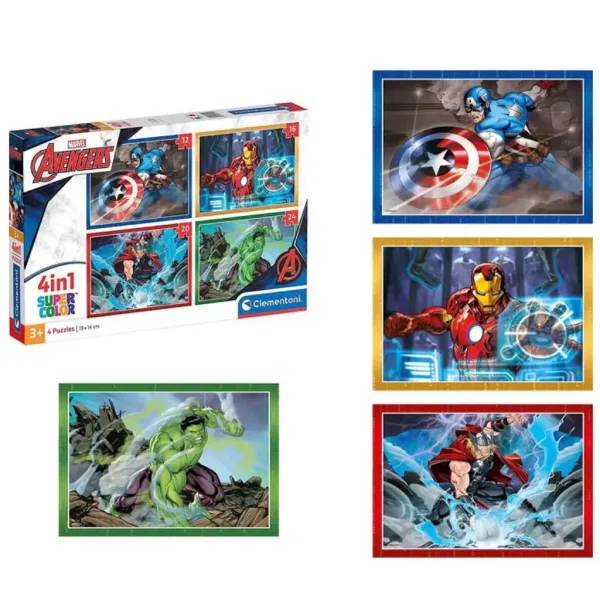 Marvel: Pomstytelé 4v1 Supercolor puzzle - Clementoni obrázek 2