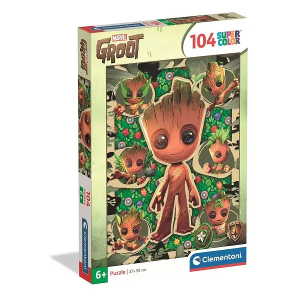 Marvel Strážci galaxie Groot 104dílné supercolor puzzle - Clementoni obrázek 1