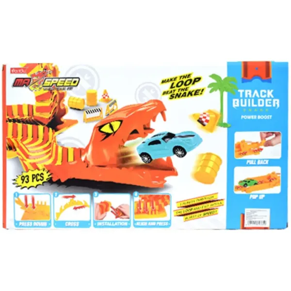 Max Speed Anakonda autodráha sada s 6 malými autíčky obrázek 4