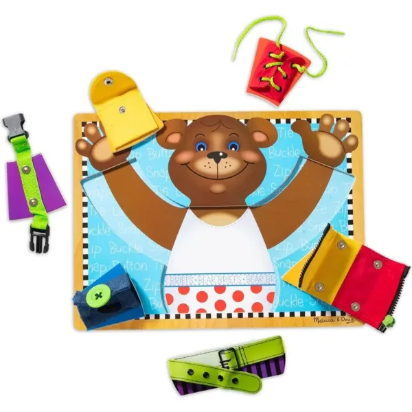 Medvídková dřevěná tabulka pro rozvoj základních dovedností - Melissa & Doug obrázek 2