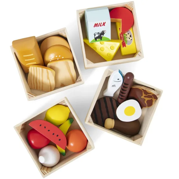 Melissa & Doug: Sada potravin v dřevěných bednách – Spin Master obrázek 3