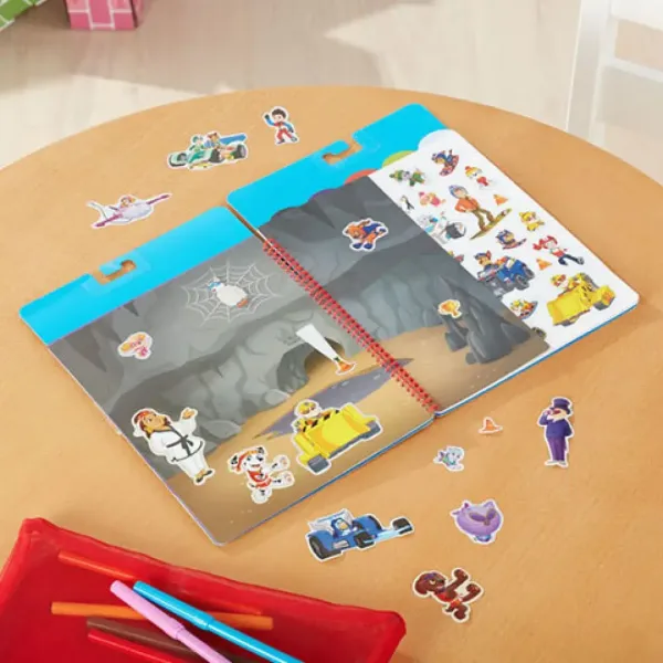 Melissa & Doug: Tlapky na hlídce Klasická mise Opakovaně použitelný sešit s nálepkami obrázek 3