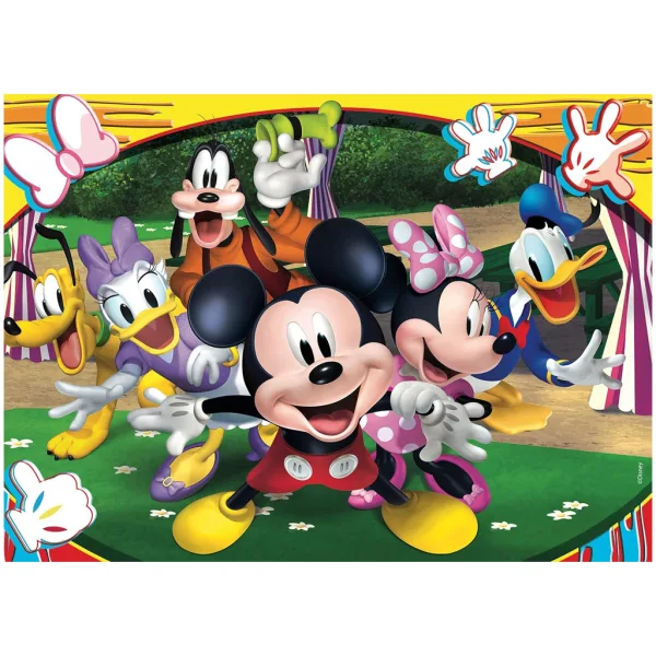 Mickey Mouse 2 v 1, 48dílné puzzle a omalovánka 35x25 cm – Lisciani obrázek 2