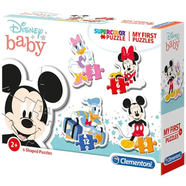 Mickey Mouse 4 v 1 Supercolor tvarové puzzle - Clementoni obrázek 1