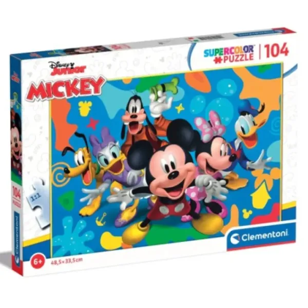 Mickey Mouse a jeho přátelé Supercolor puzzle 104 dílků - Clementoni obrázek 1