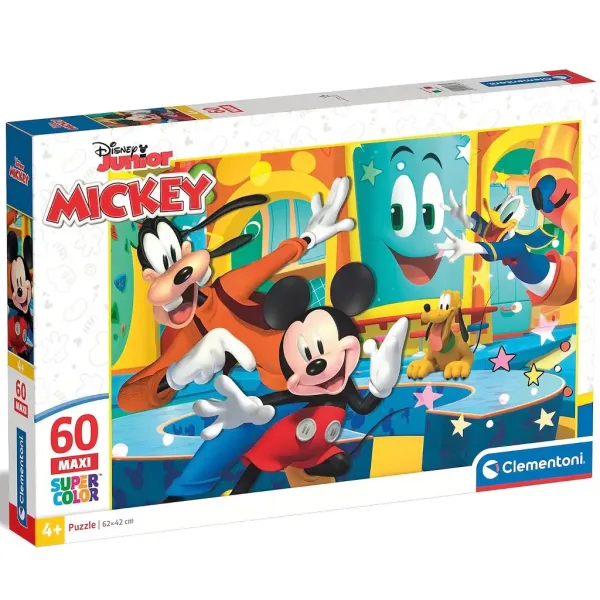 Mickey Mouse a přátelé 60 ks maxi supercolor puzzle - Clementoni obrázek 1