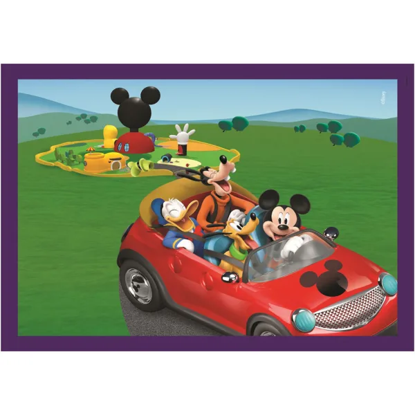 Mickey a jeho přátelé 4 v 1 Supercolor puzzle - Clementoni obrázek 2