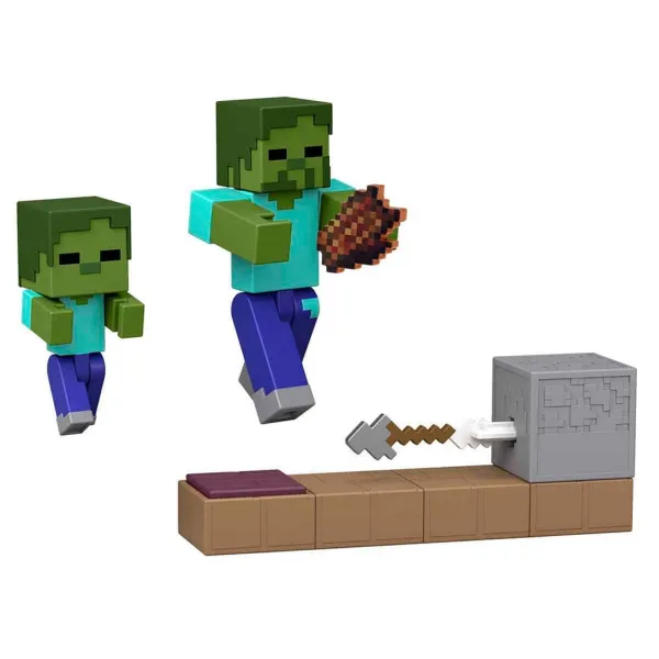 Minecraft: Akční figurka Zombie s pastí na šípy – Mattel obrázek 3