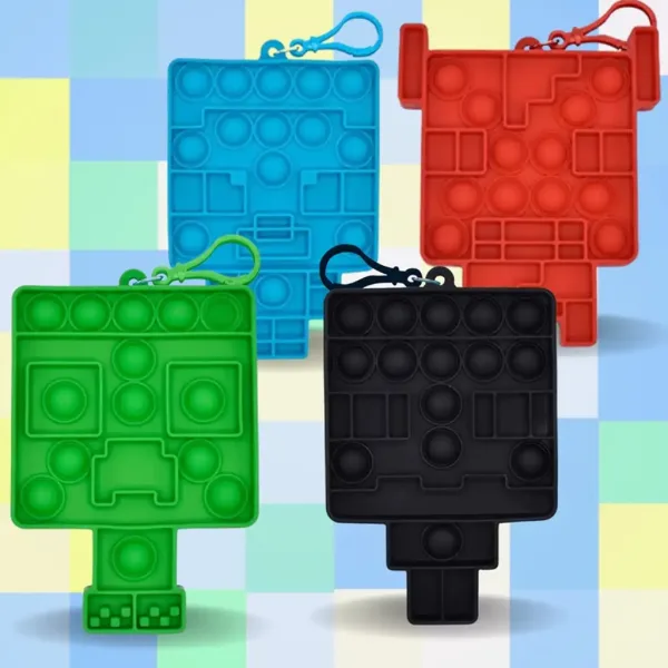 Minecraft Bubblers Mini Pop-it překvapení přívěsek 1ks obrázek 2