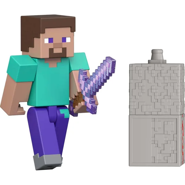 Minecraft: Herní figurka postavy Steve s doplňky - Mattel obrázek 2