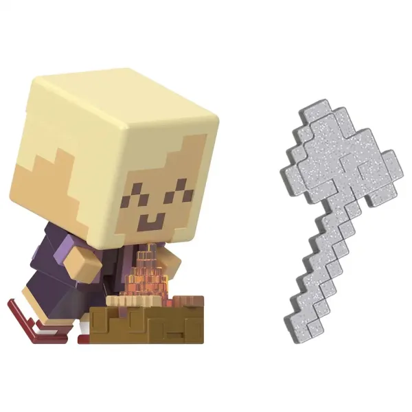 Minecraft: Odhalení minifigurky Zlatovlasého námořníka ve žlutém mečovém pouzdře - Mattel obrázek 3