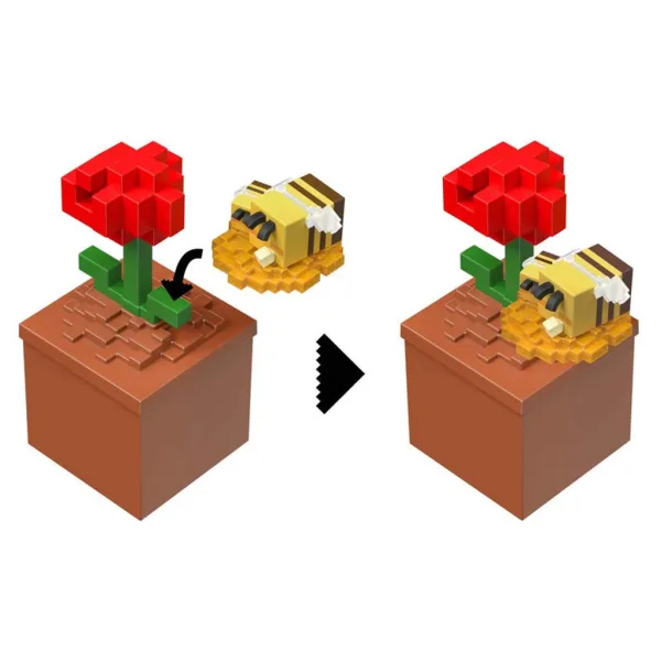 Minecraft Reveal minifigurka v úložném boxu - Vlčí mák - Mattel obrázek 3