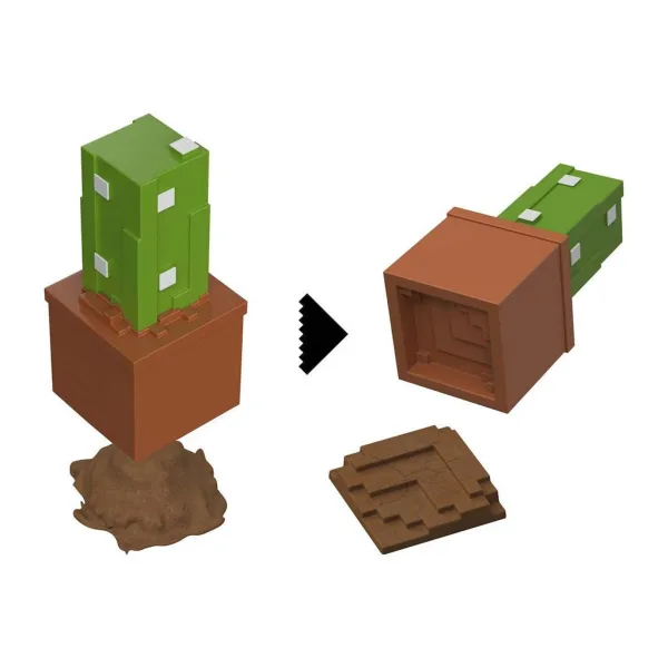 Minecraft Reveal minifigurka ve schránce - Kaktus - Mattel obrázek 3
