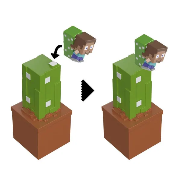 Minecraft Reveal minifigurka ve schránce - Kaktus - Mattel obrázek 4