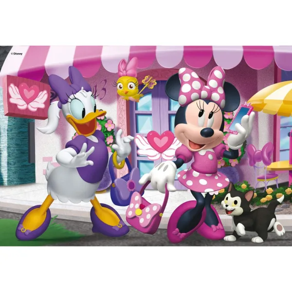 Minnie Mouse 2 v 1 108dílné puzzle a omalovánka 50x35 cm - Lisciani obrázek 2