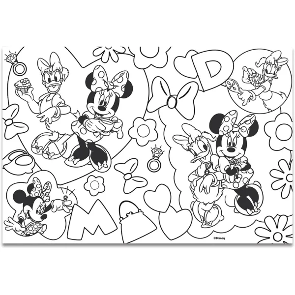 Minnie Mouse 2 v 1, puzzle a omalovánka, 60 dílků, 50x35 cm - Lisciani obrázek 3