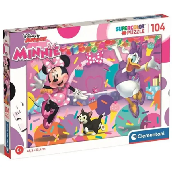 Minnie Mouse a její přátelé Supercolor Maxi puzzle 104 ks - Clementoni obrázek 1