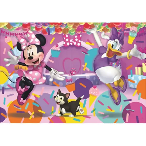 Minnie Mouse a její přátelé Supercolor Maxi puzzle 104 ks - Clementoni obrázek 2