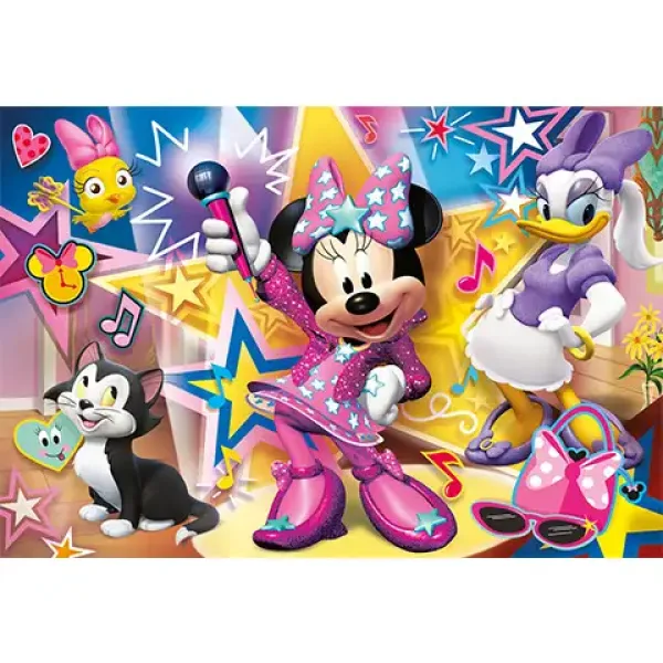 Minnie myš a její šťastní pomocníci Supercolor Maxi puzzle 60ks - Clementoni obrázek 2