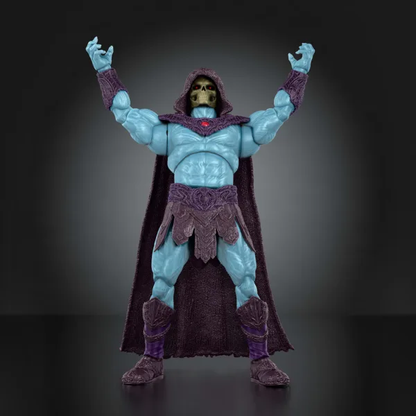 Mistři vesmíru: Ochránci vesmíru - Skeletor (kostnatý obličej) deluxe akční figurka - Mattel obrázek 3