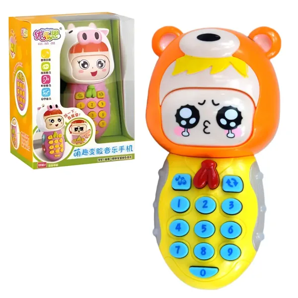 Mobilní telefon pro miminka ve dvou verzích se zvukem a světlem obrázek 5
