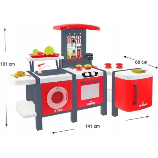 Mochtoys: Vaření Studio XXL hračka kuchyň s 28 doplňky 141x68x101cm obrázek 2