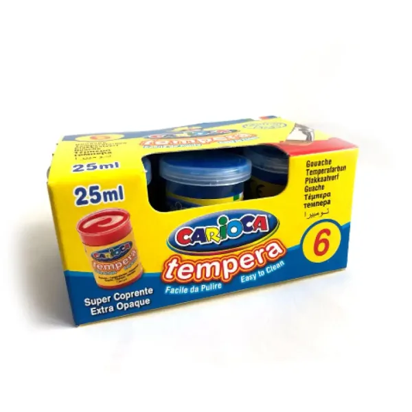 Modrá tempera v kelímku 6x35 gr - Carioca obrázek 2