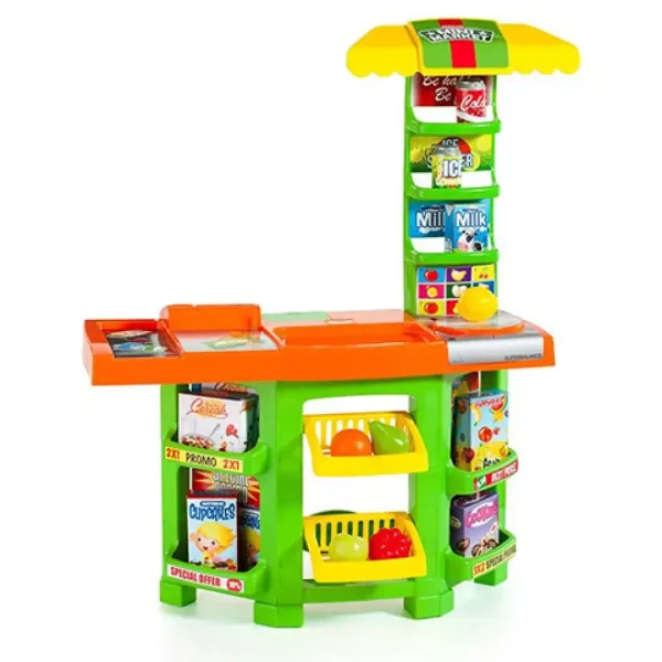 Molto: Mini Market 14dílná hračkářská sada 58x28x77cm obrázek 2