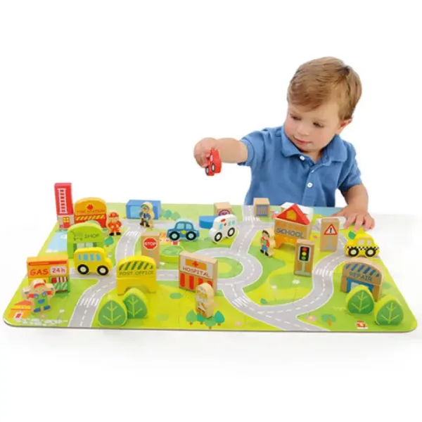 Molto: Nature City Bloks dřevěná stavebnice, sada 79 dílků obrázek 4