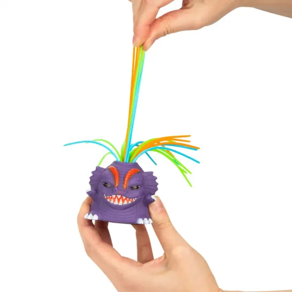 Monster Fun: Legrační chlupatá příšerka s natahovacími vlasy v různých variantách 1ks obrázek 2