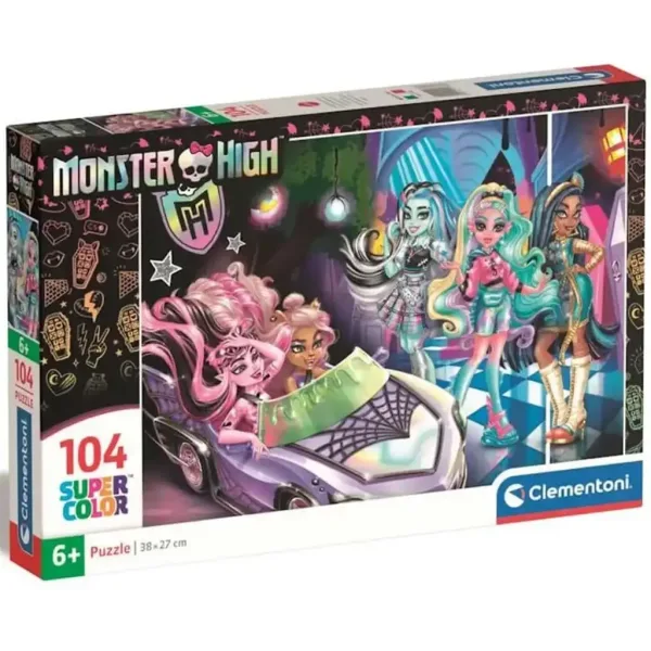Monster High 2 104dílné supercolor puzzle - Clementoni obrázek 1