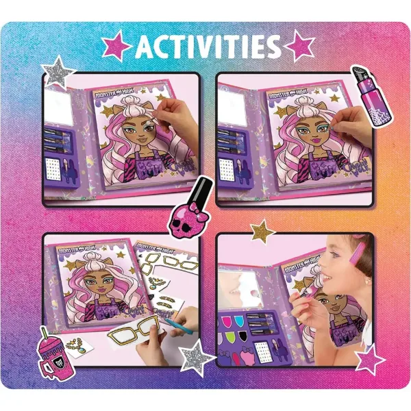 Monster High: Kniha na líčení a vybarvování, 44 stran – Lisciani obrázek 3