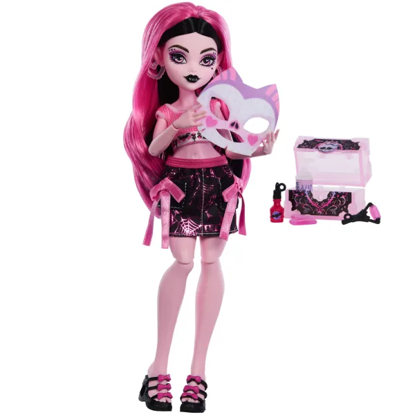 Monster High Péče o děsivost Draculaura panenka s doplňky – Mattel obrázek 2