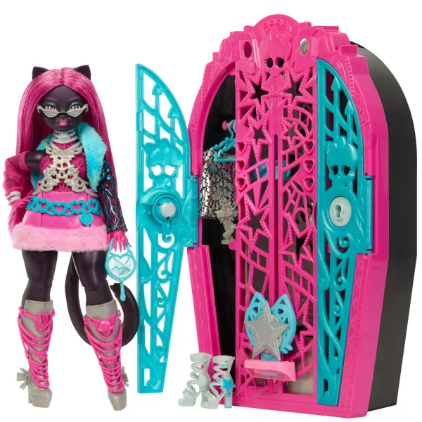 Monster High: Strašidelná tajemství nejlepších přátel – Hrůzné pátrání Tajemství Hauntlywoodu Catty Noir panenka - Mattel obrázek 2