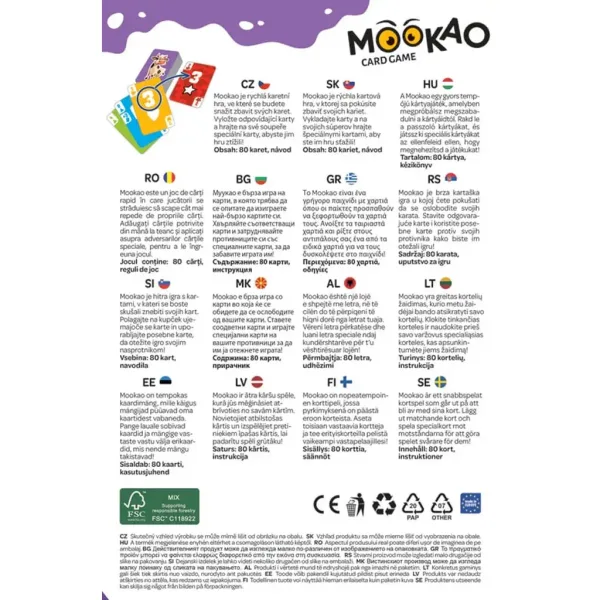 Mookao karetní hra s krávami - Trefl obrázek 3