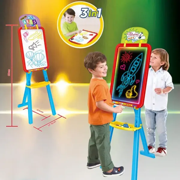 Multifunkční kreslicí deska 3 v 1 s LED podsvícením v modré barvě obrázek 2