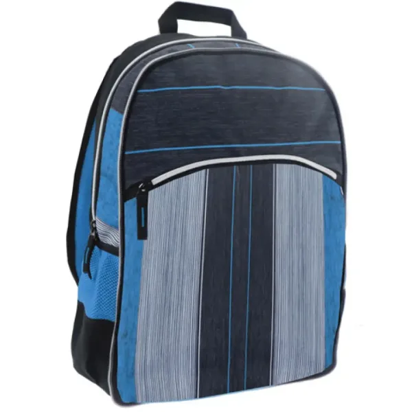 Must: Modro-černý školní batoh 2 v 1 se čtyřmi přihrádkami 47x25x33cm obrázek 2