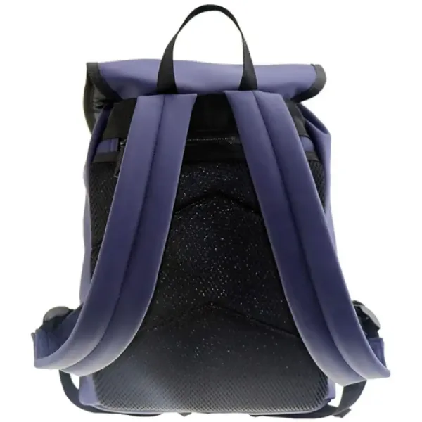 Must: Modrá školní taška s přezkami, batoh 22x11x31 cm obrázek 2