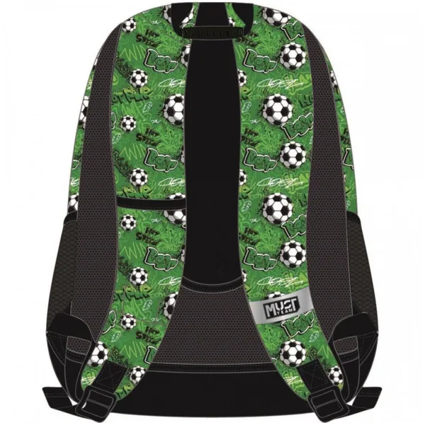 Must: zakulacený školní batoh s fotbalovým motivem 32x18x43cm obrázek 2