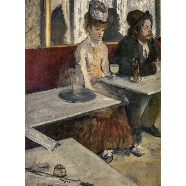 Muzejní sbírka: Edgar Degas - V kavárně 1000 kusový puzzle - Clementoni obrázek 2
