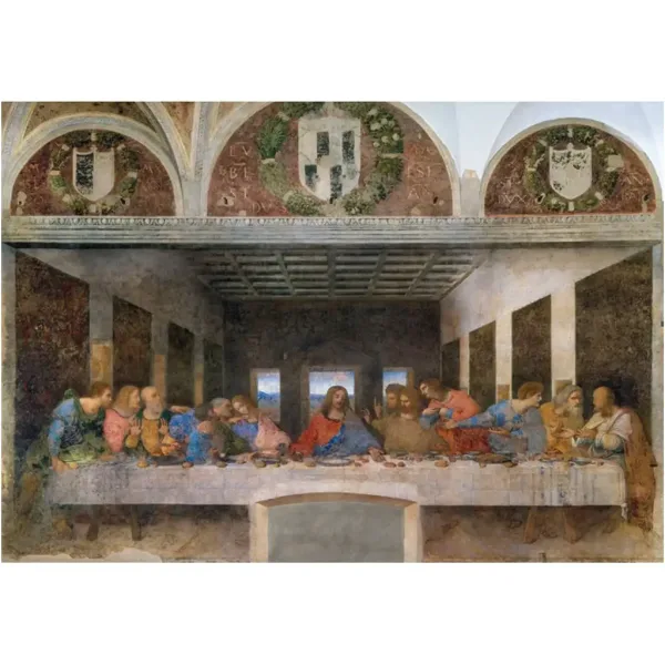 Muzejní sbírka: Leonardo da Vinci - Poslední večeře 1000dílné puzzle - Clementoni obrázek 2